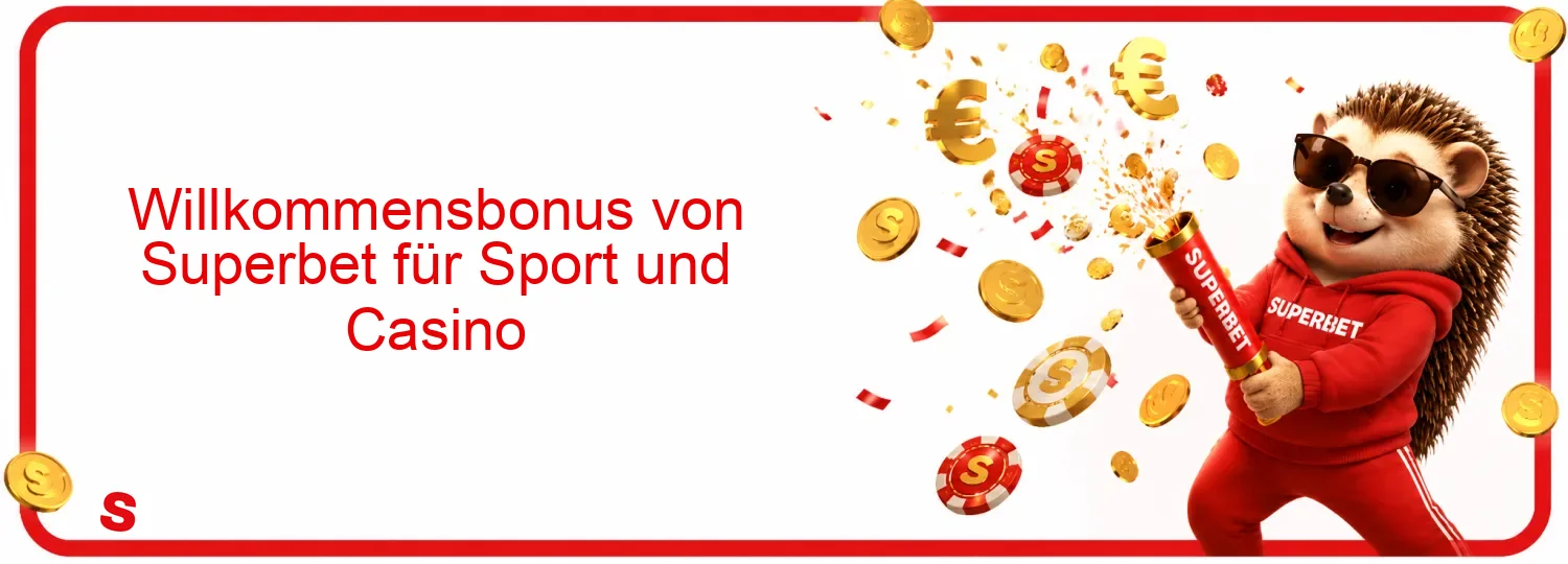 Willkommensbonus von Superbet für Sport und Casino Willkommensbonus von Superbet für Sport und Casino